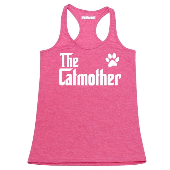 The Catmother Cat Lovers Mother's Day Women's Tank Top, 2XL, H. Pink