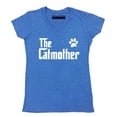 thumbnail image 1 of The Catmother Cat Lovers Mother's Day Women's V-neck, XL, Heather Royal, 1 of 2