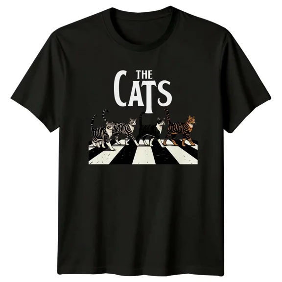 The Cats Parody T-Shirt, Cat Lover Walking Cats Funny Graphic Tee