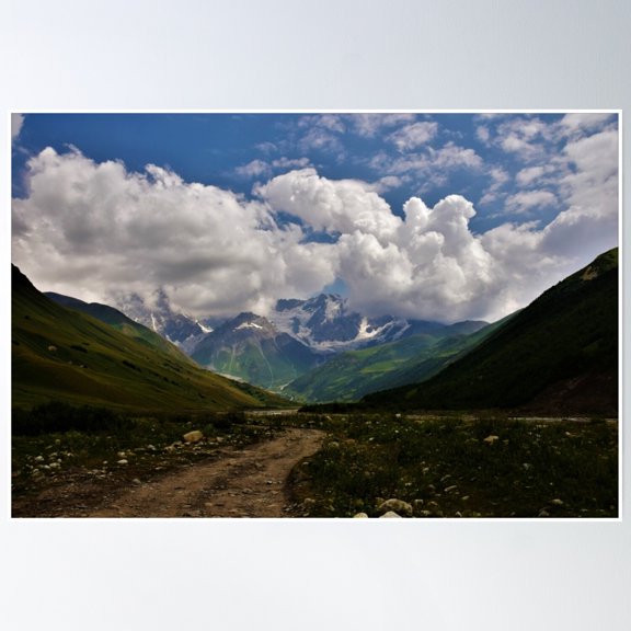 The Caucasus In Georgia! Poster Wall Art, Modern Wall Decor, 24x36 UNFRAMED
