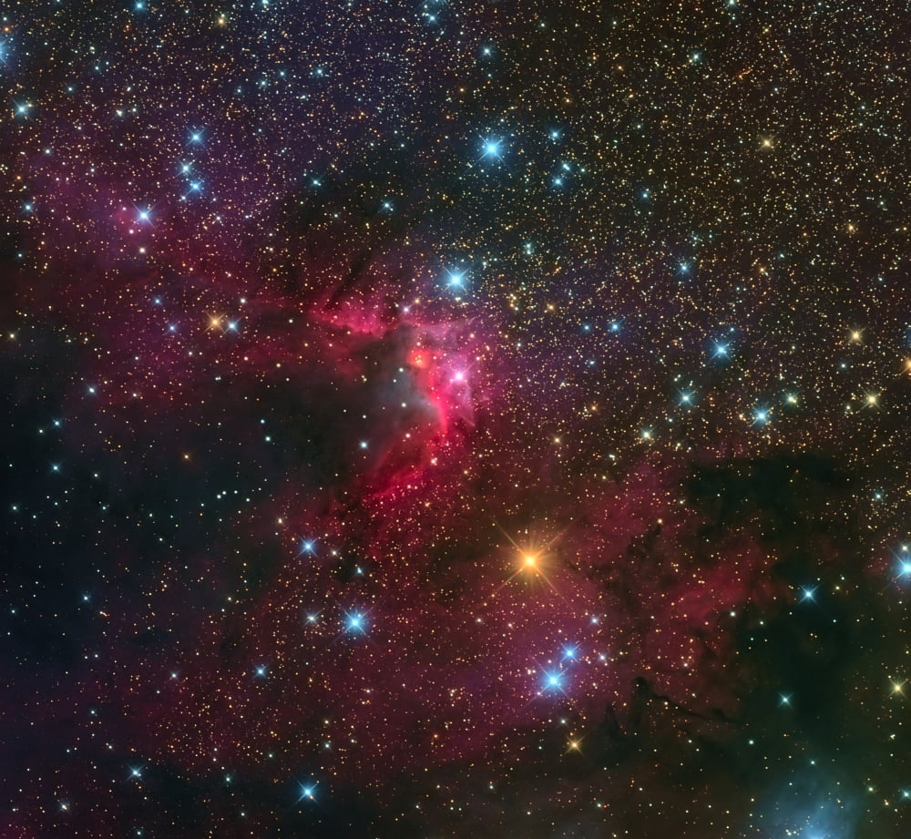 The Cave Nebula Canvas Art - Michael MillerStocktrek Images (30 x 28)