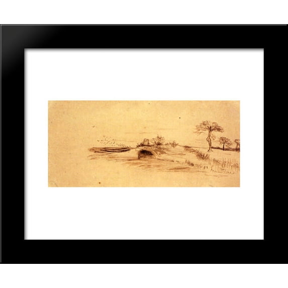 The Cave of Machpelah 20x24 Framed Art Print by Vincent van Gogh