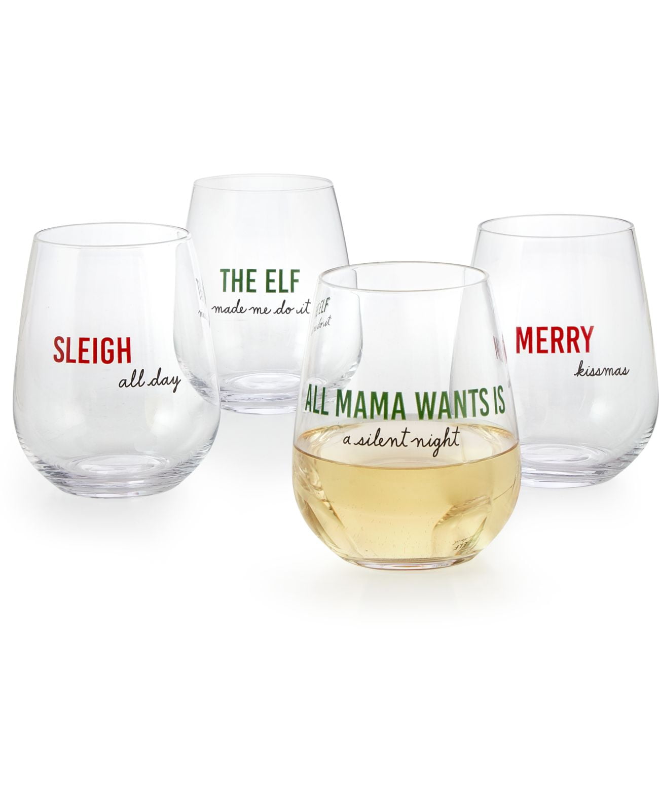 Cheers To Us Sweet & Dry Wine Glasses, Set of 2