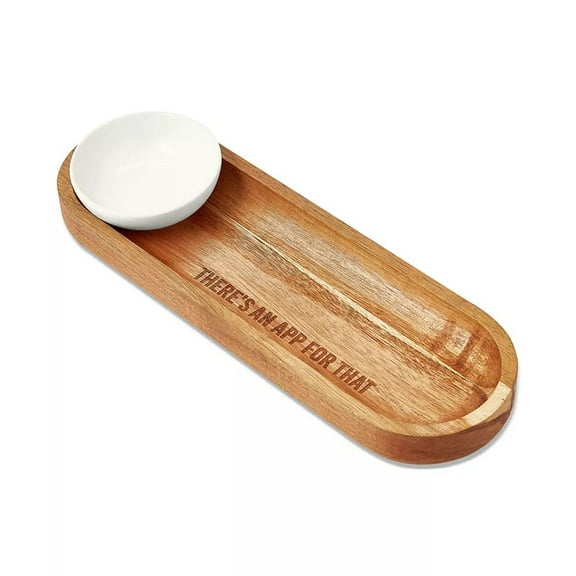 The Cellar Dip Bowl & Wooden Server Board Set