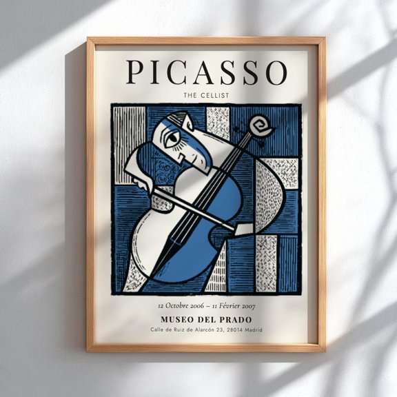 The Cellist Poster Inspired Wall Decor , Poster Print Only