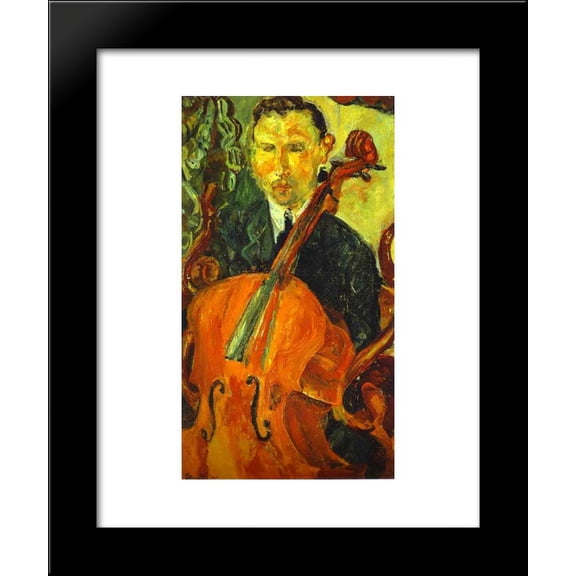 The Cellist (Serevitsch) 20x24 Framed Art Print by Chaim Soutine