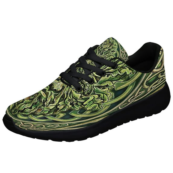 The Celtic Green Man Shoes Sneakers Black Size 9.5