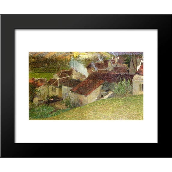 The Center of La Bastide du Vert 20x24 Framed Art Print by Martin, Henri