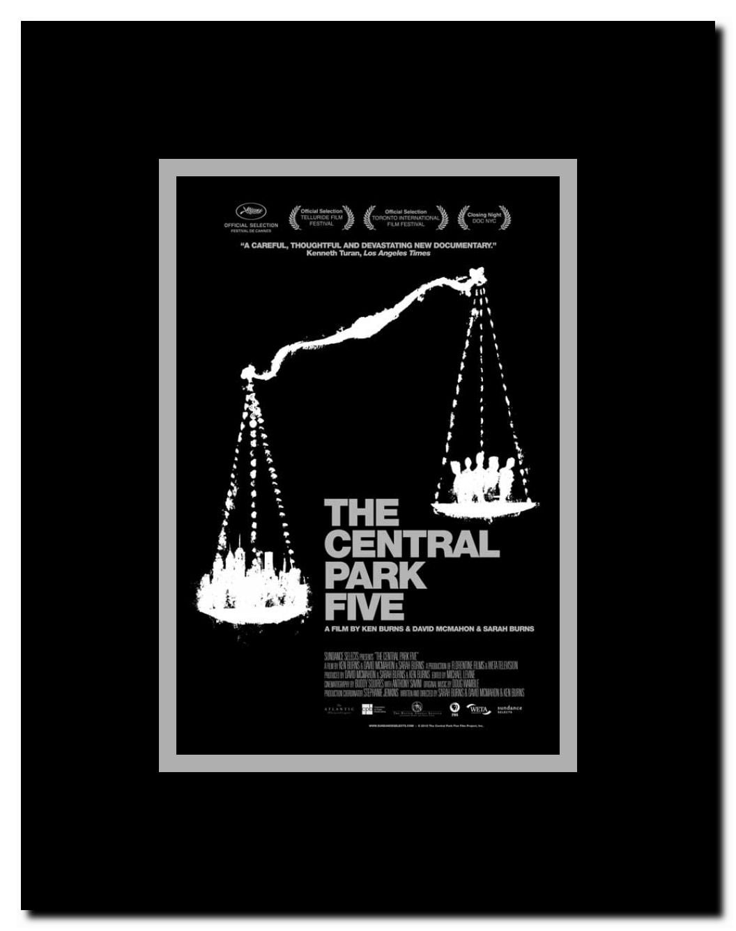 The Central Park Five Framed Movie Poster