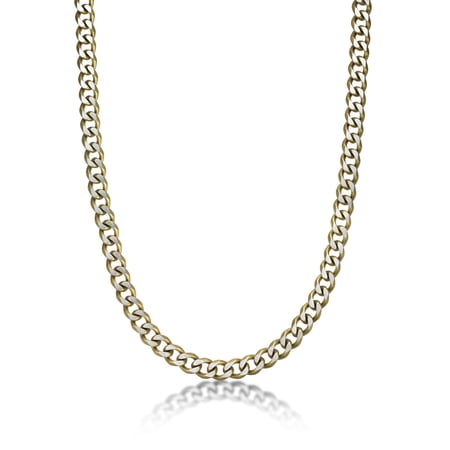 The Chain Smoker - Stainless Steel 11mm Curb Chain Gold IP - 30 Inches