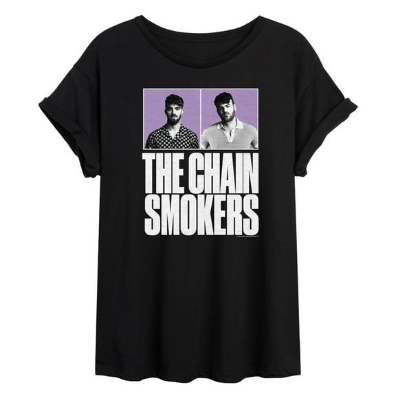 The Chainsmokers - Band Members - Women's Oversized Graphic T-Shirt
