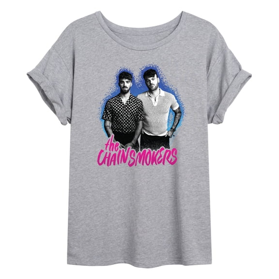The Chainsmokers - Glow Script - Women's Oversized Graphic T-Shirt