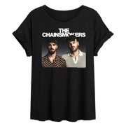 The Chainsmokers - White Logo Classic - Womens Oversized Graphic T-Shirt