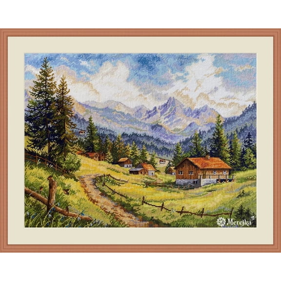 The Chamonix Valley K-244 Merejka Counted Cross-Stitch Kit