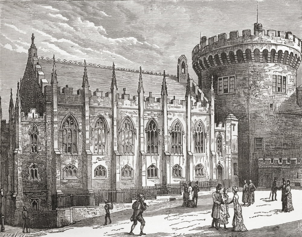 The Chapel Royal Dublin Castle Ireland In The Late 19Th Century From Our Own Country Published 1898 Canvas Art - Ken Welsh Design Pics (16 x 13)