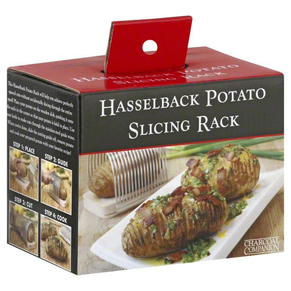 The Charcoal Companion Hasselback Potato Slicing Rack, CC2031