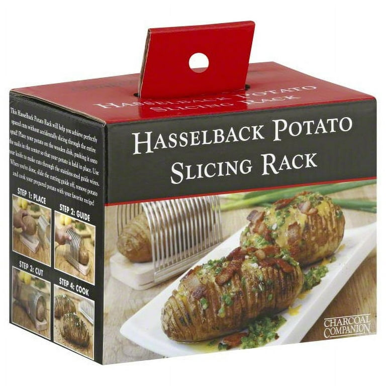  Charcoal Companion CC2031 Hasselback Potato Slicing Rack -  Bake or Grill Delicious Potatoes In Your Kitchen or BBQ : Home & Kitchen