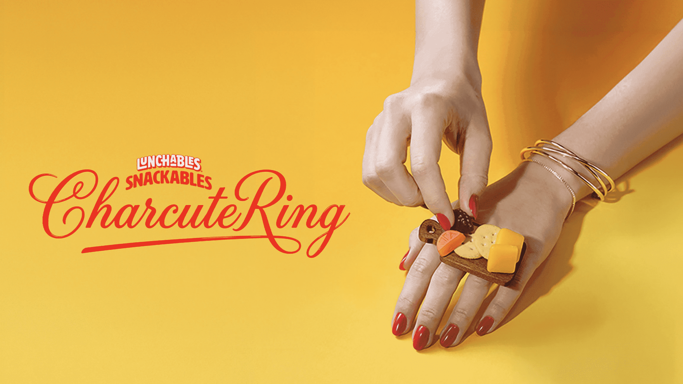 The CharcuteRING from Snackables by Lunchables