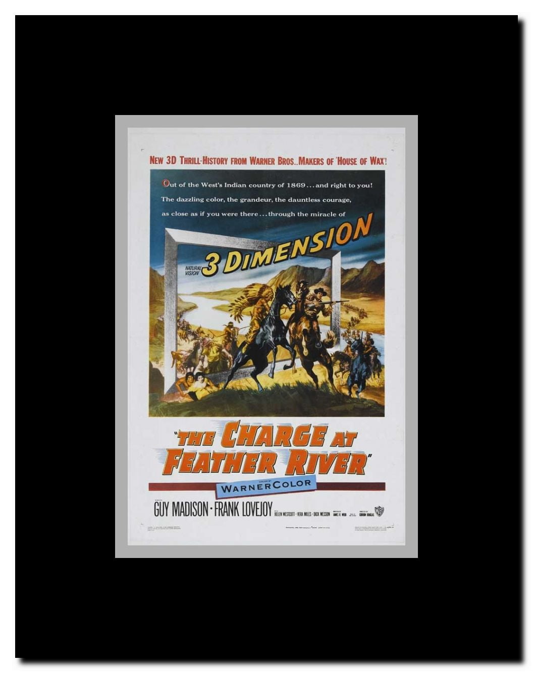The Charge at Feather River Framed Movie Poster
