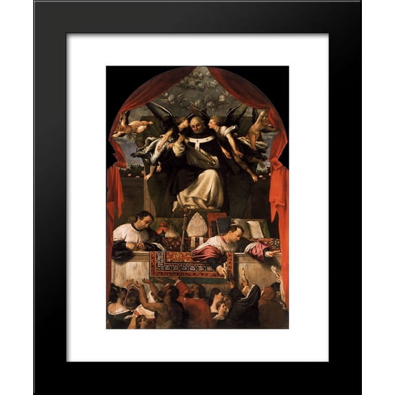 The Charity of St. Anthony 20x24 Framed Art Print by Lorenzo Lotto