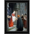 thumbnail image 1 of The Charity of St. Elizabeth of Hungary 19x24 Black Ornate Wood Framed Canvas Art by Leighton, Edmund Blair, 1 of 2