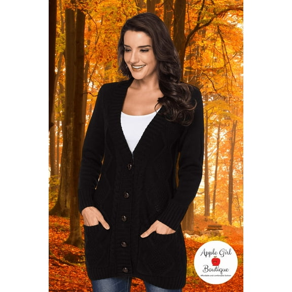 The Charlotte - Women's Cardigan in Black