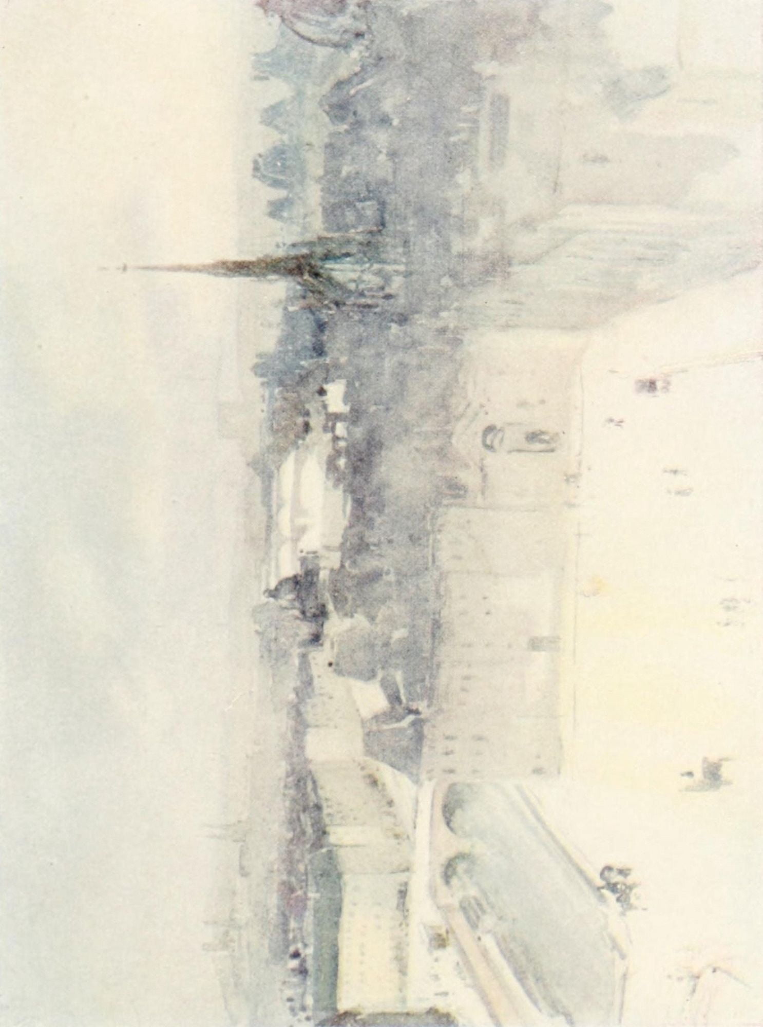 The Charm of Paris 1913 Paris from Notre Dame Canvas Art - Harry Morley (18 x 24)