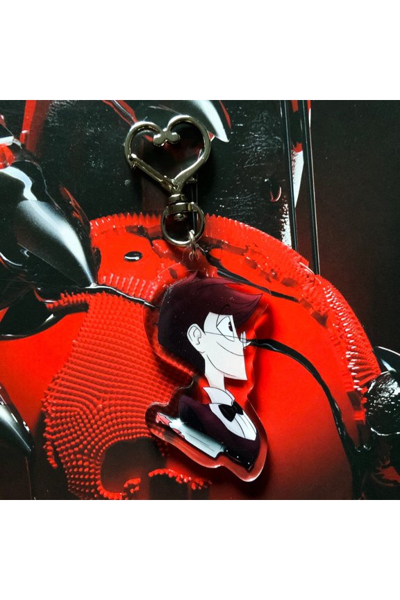 The Charming Taxidermist Human Form Alastor Charm acrylic keychain (1 keychain)