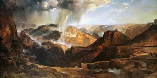 The Chasm of the Colorado Canvas Art - Thomas Moran (10 x 20)