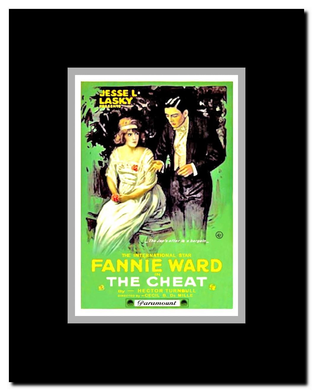 The Cheat Framed Movie Poster