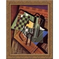 thumbnail image 1 of The Checkerboard 24x20 Gold Ornate Wood Framed Canvas Art by Juan Gris, 1 of 2