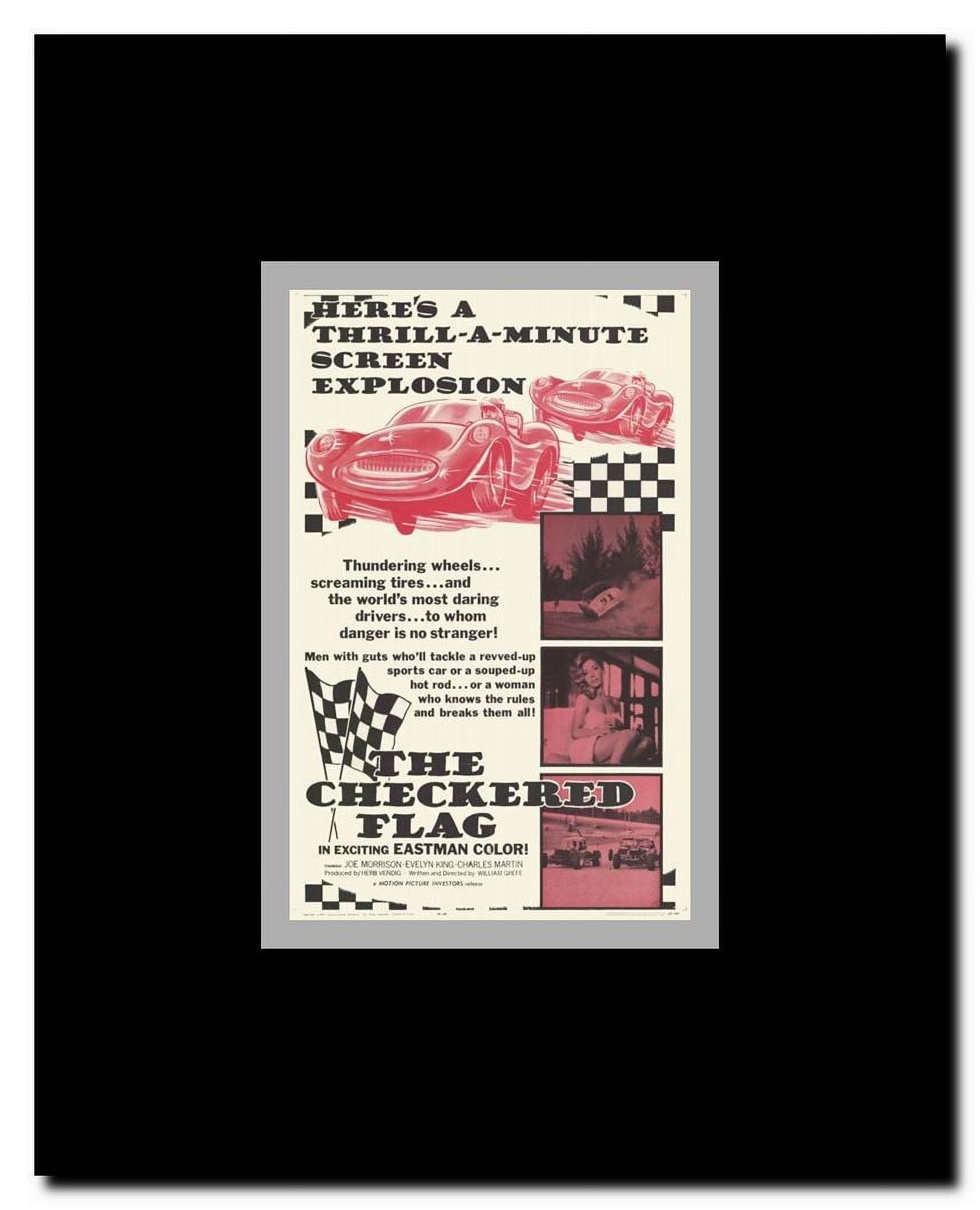 The Checkered Flag Framed Movie Poster