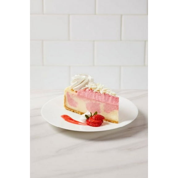 The Cheesecake Factory 10" Wild Strawberries & Cream Cheesecake 14 Slices- 80 ounce (Pack of 2)