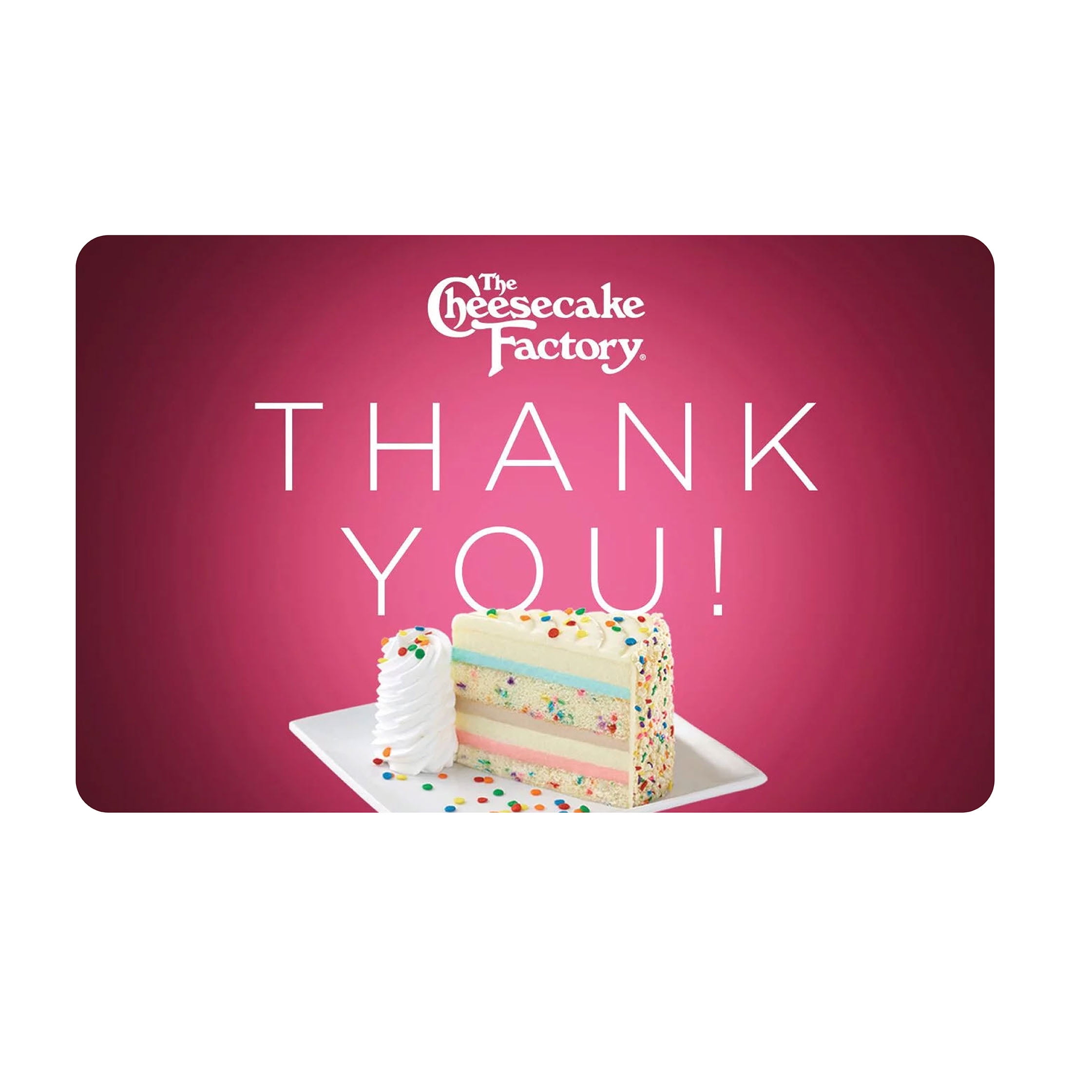 The Cheesecake Factory $50 Thank You eGift Card [Email Delivery]