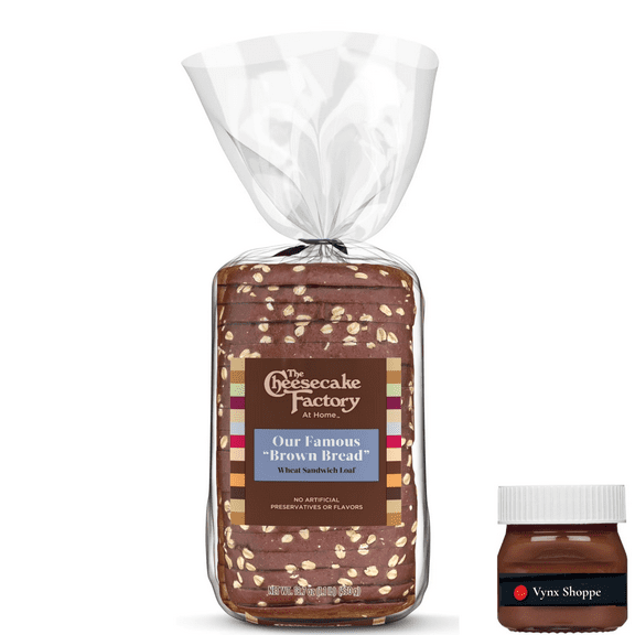 The Cheesecake Factory At Home Famous "Brown Bread" Sweet Wheat Sandwich Loaf, 18.7 oz, Kosher Rye Bread, Bag