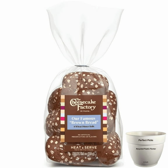 The Cheesecake Factory At Home Famous "Brown Bread" Wheat Dinner Rolls (6 pack)