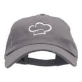 thumbnail image 1 of The Chef Hat Helmet Embroidered Washed Cap - Grey OSFM, 1 of 5
