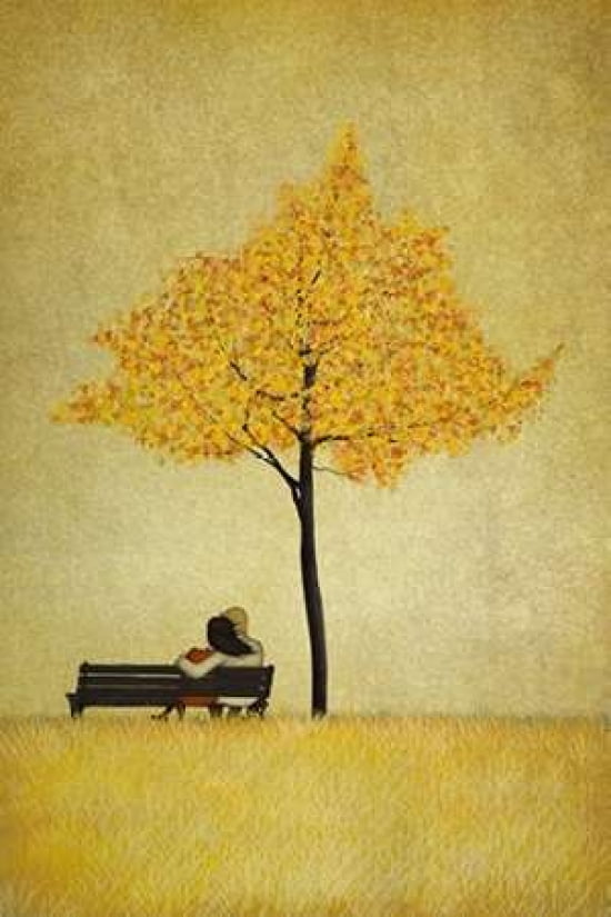 The Cherry Tree - Fall Canvas Art - Majali (12 x 18)