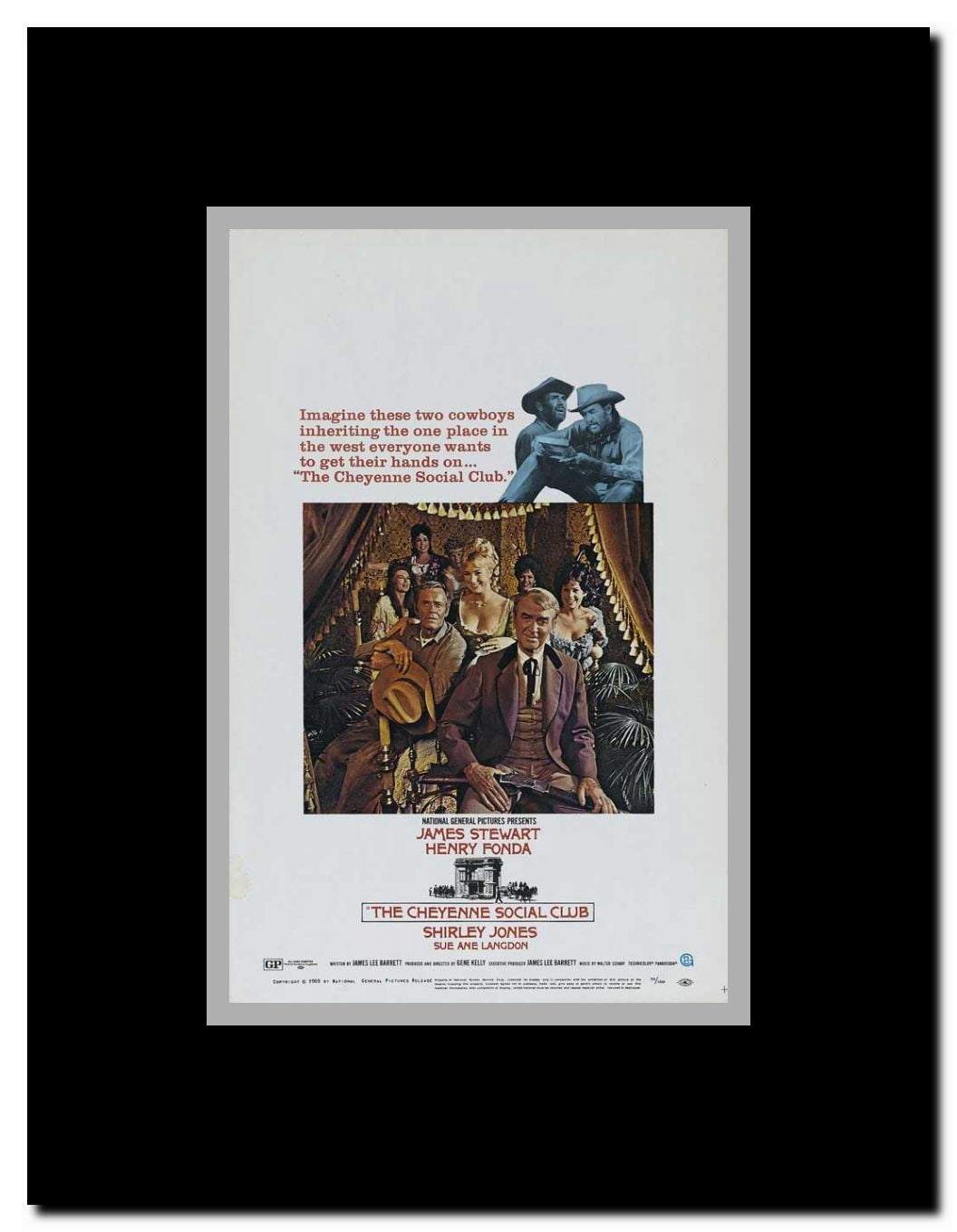 The Cheyenne Social Club Framed Movie Poster