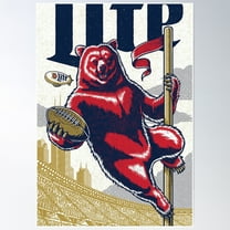 The Chicago Bears Poster Wall Art, Modern Wall Decor For Living Room Bedroom, 8x12 UNFRAMED