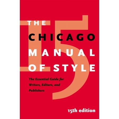 The Chicago Manual of Style, 15th Edition (Edition 15) (Hardcover)