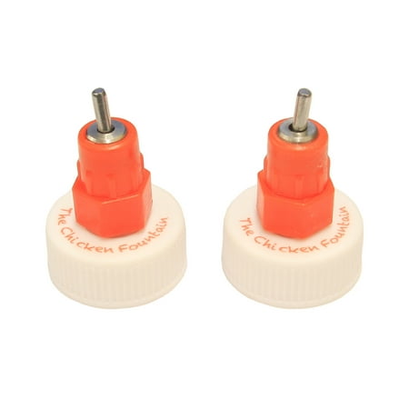 The Chicken Fountain Brooder Bottle Cap, 1 Pack (2 Caps)