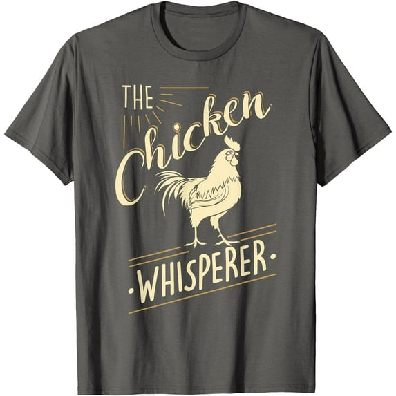 The Chicken Whisperer Funny Chicken Lover Farming Softstyle Unisex T-Shirt,Charcoal Color,Size XL