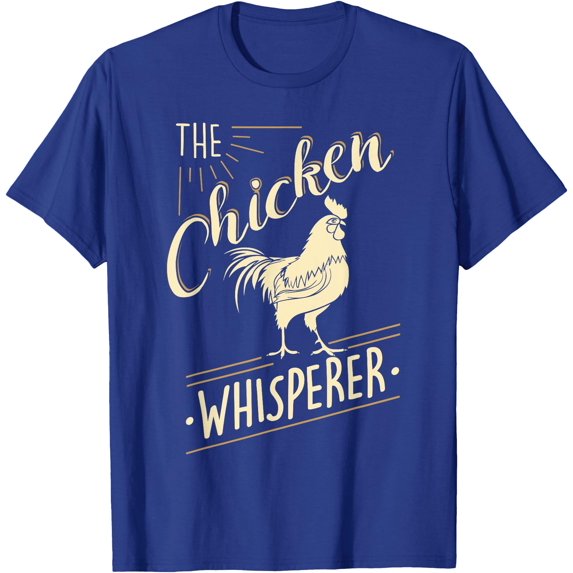 The Chicken Whisperer Funny Chicken Lover Farming Softstyle Unisex T-Shirt,Royal Blue Color,Size YS