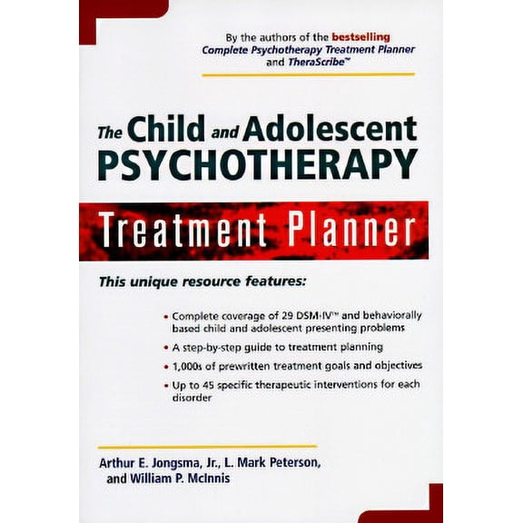 Pre-Owned The Child and Adolescent Psychotherapy Treatment Planner (Paperback) 0471156477 9780471156475