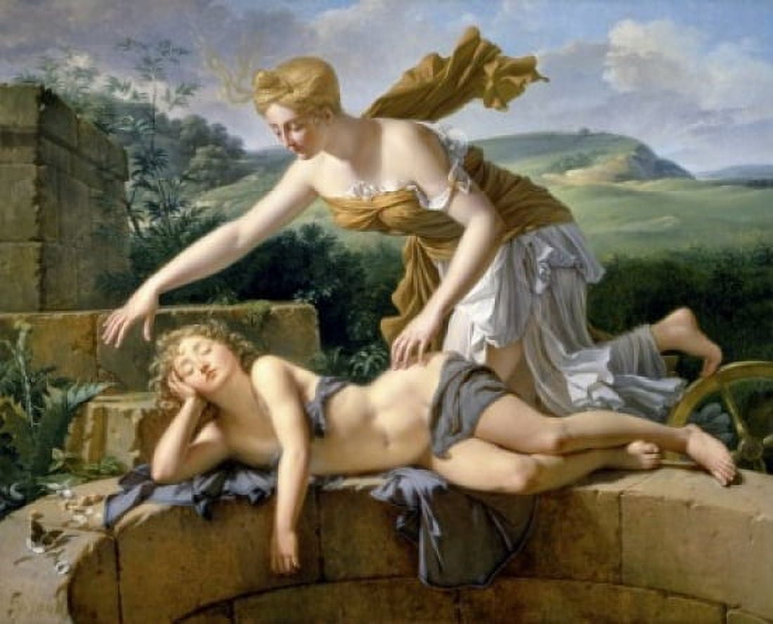 The Child and Fortune 1801 Leon Bouillon (19th CFrench) Canvas Art - Leon Bouillon (24 x 36)