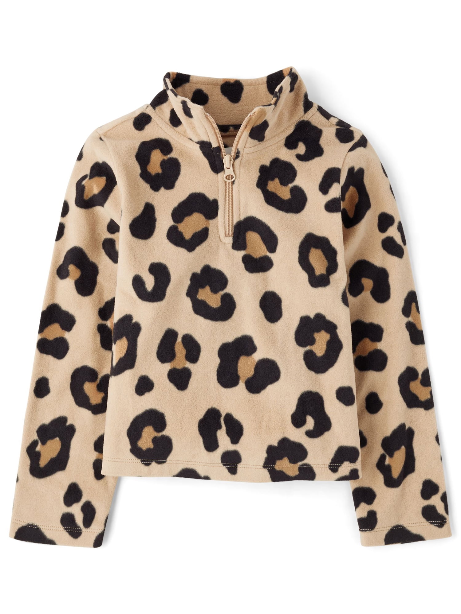 The Children's Place Girls Long Sleeve Half Zip Fleece Pullover, Sizes