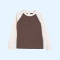 thumbnail image 1 of The Children's Long Sleeve Shirts Raglan Shirt Baseball Tee Solid Color Cotton Top for Boys Girls Everyday Casual (1-20Y), 1 of 5