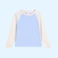 thumbnail image 1 of The Children's Long Sleeve Shirts Raglan Shirt Baseball Tee Solid Color Cotton Top for Boys Girls Everyday Casual (1-90Y), 1 of 5