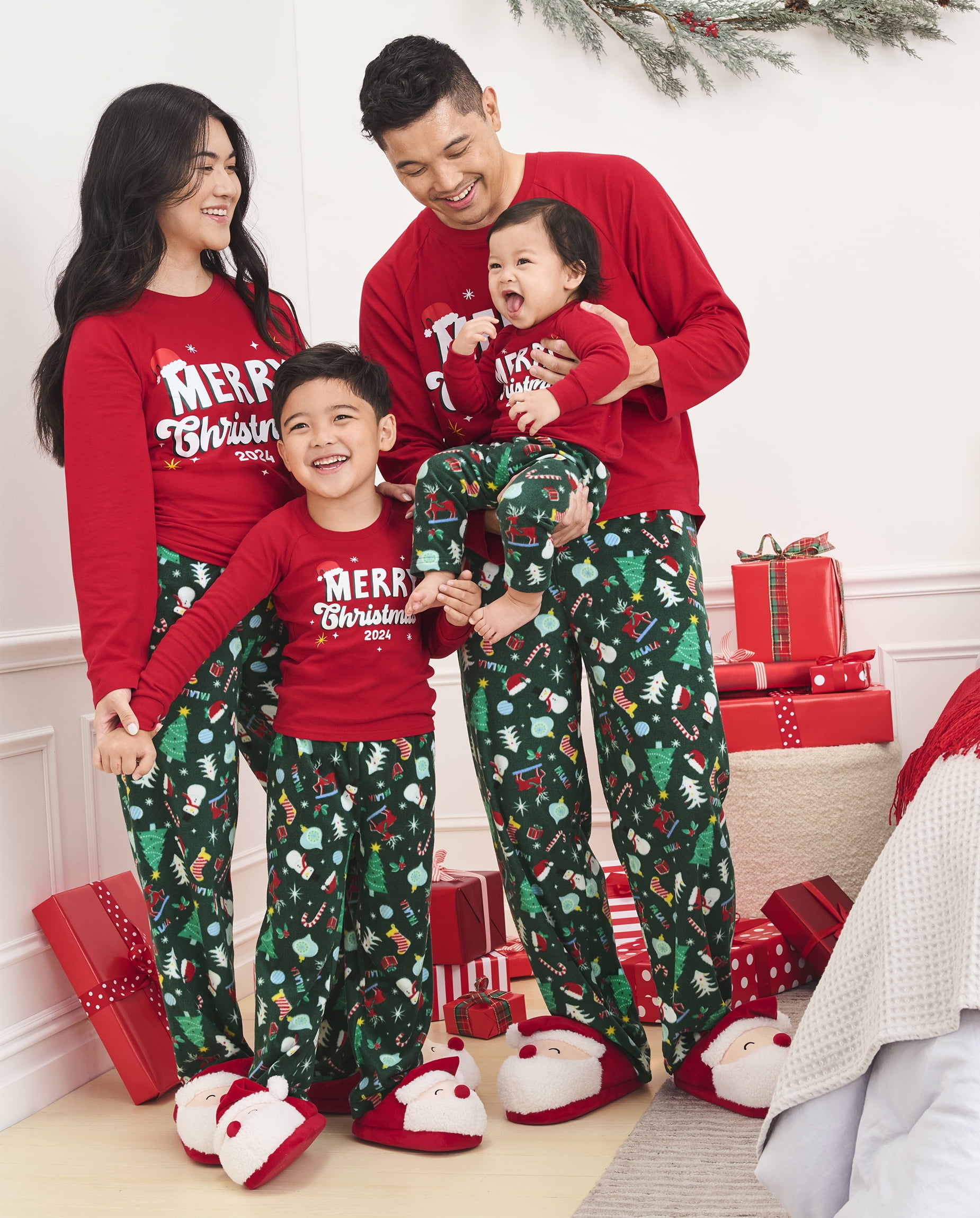 The Children s Place Adult Long Sleeve Merry Christmas 24 Pajamas Adult Sizes XS XXXL